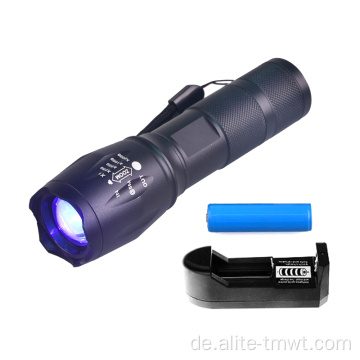 UV -Taschenlampe der Militärqualität UV Ultraviolett
